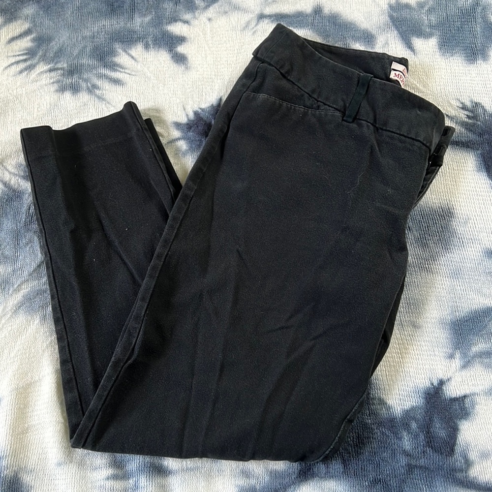 Straight black pants